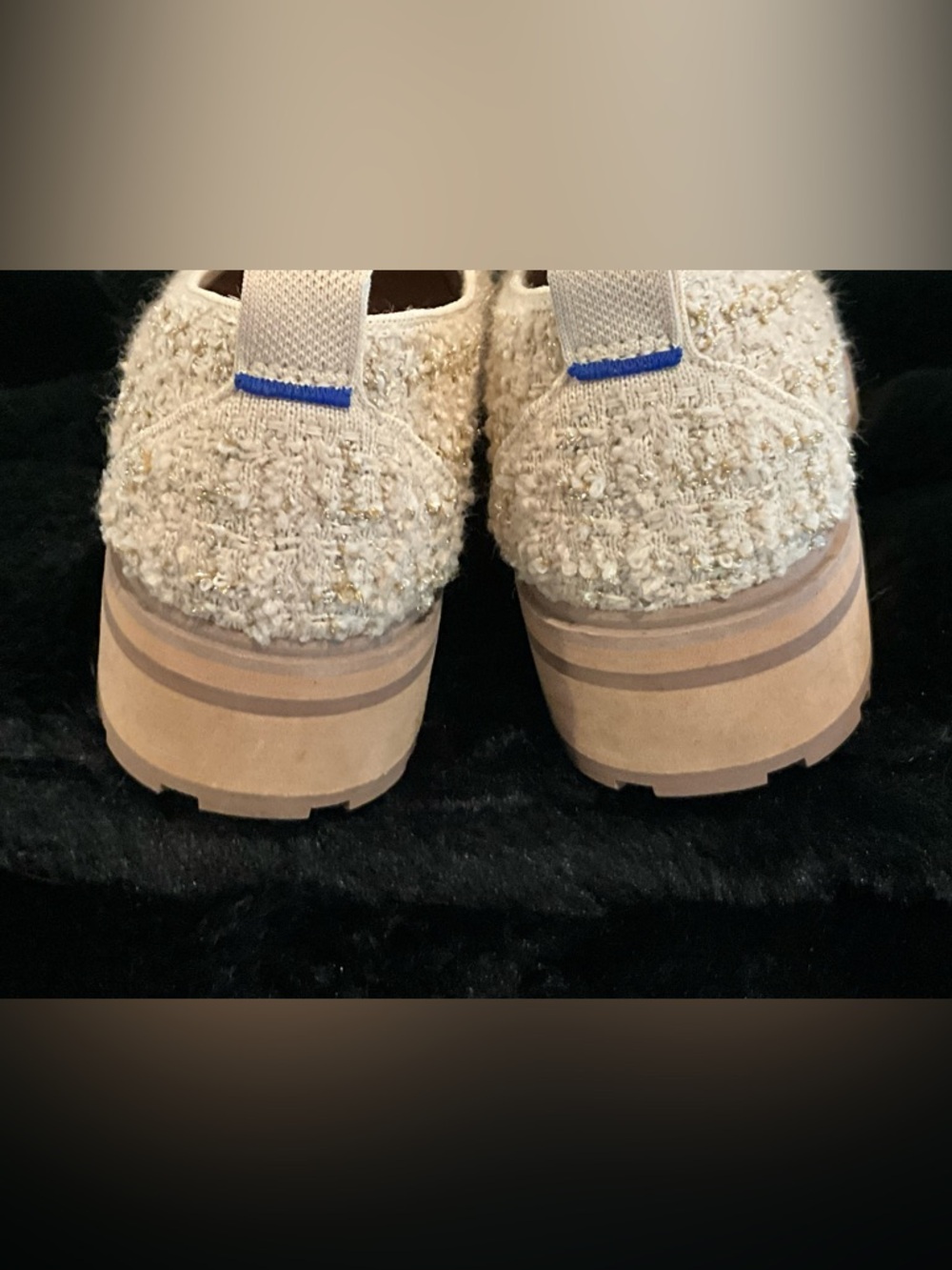 Rothy's Limited Edition Snowcap Lug Loafer Boucle - Picture 3 of 9